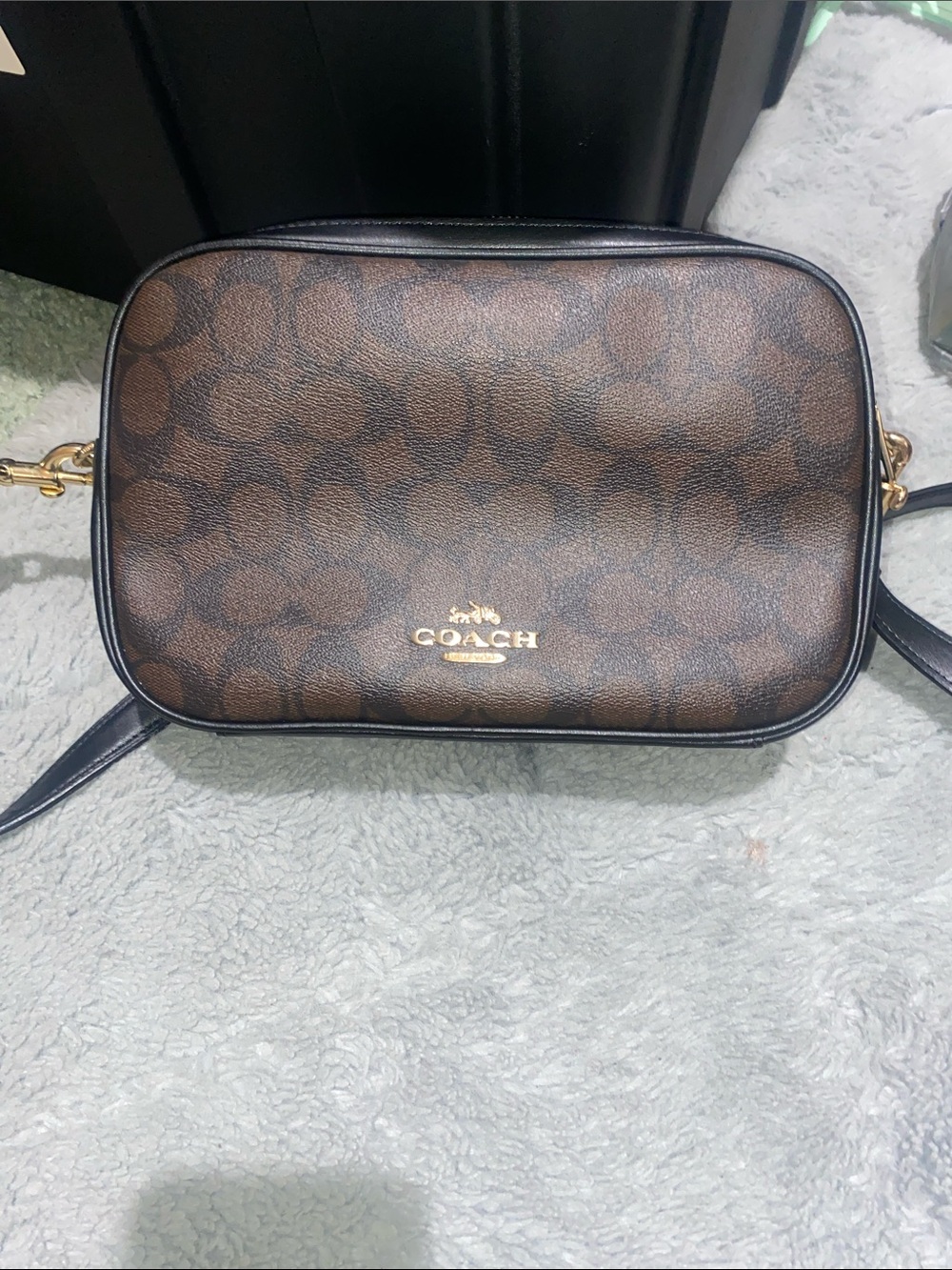 COACH Brown Signature Jes Crossbody Bag